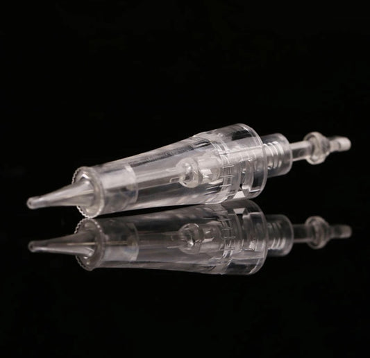 3P (3R) NEEDLE STAINLESS STEEL TRANSPARENT PLASTIC SHELL DISPOSABLE.