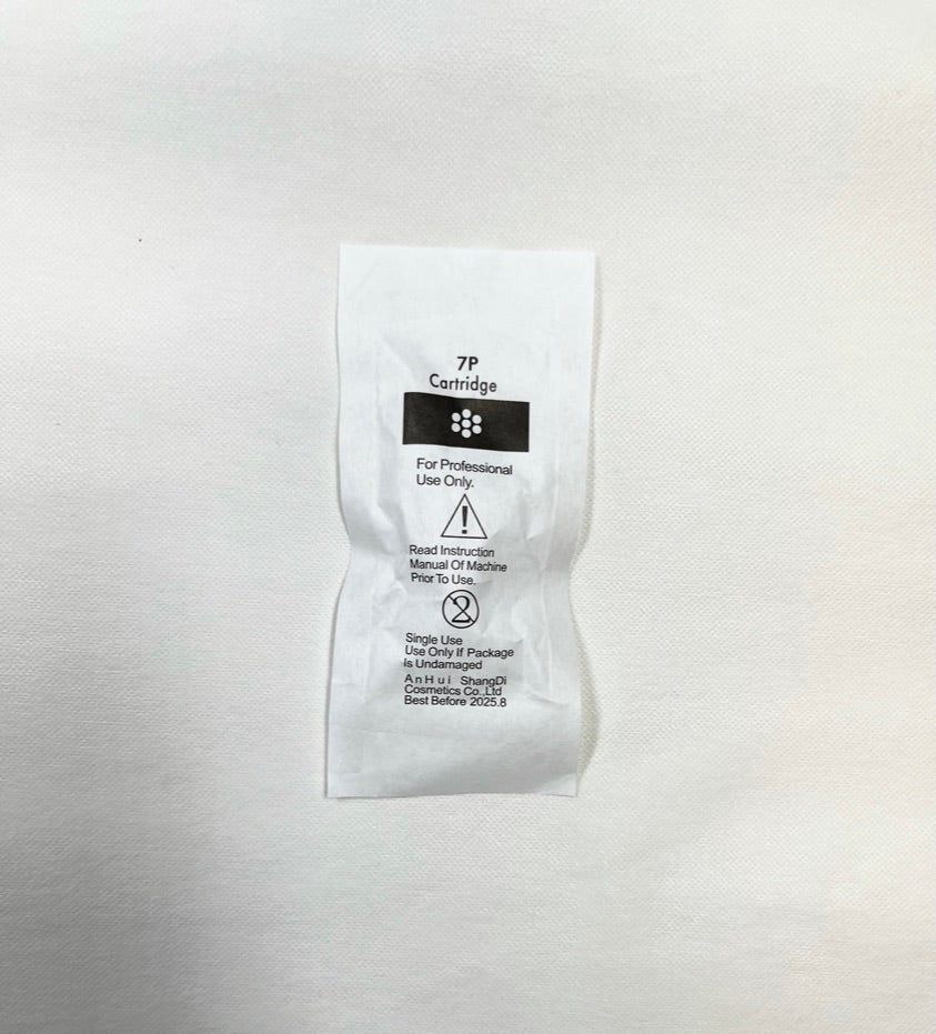 7P (7R) NEEDLE STAINLESS STEEL TRANSPARENT PLASTIC SHELL DISPOSABLE.