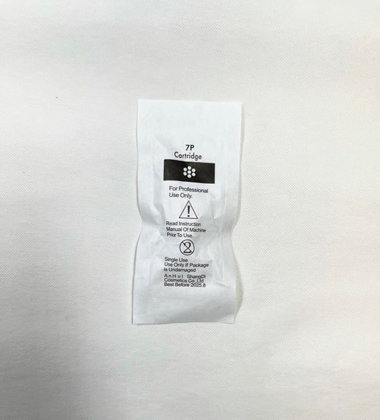 7P (7R) NEEDLE STAINLESS STEEL TRANSPARENT PLASTIC SHELL DISPOSABLE.