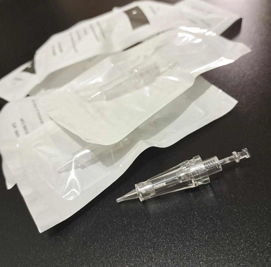 1P (1R) NEEDLE STAINLESS STEEL TRANSPARENT PLASTIC SHELL DISPOSABLE.