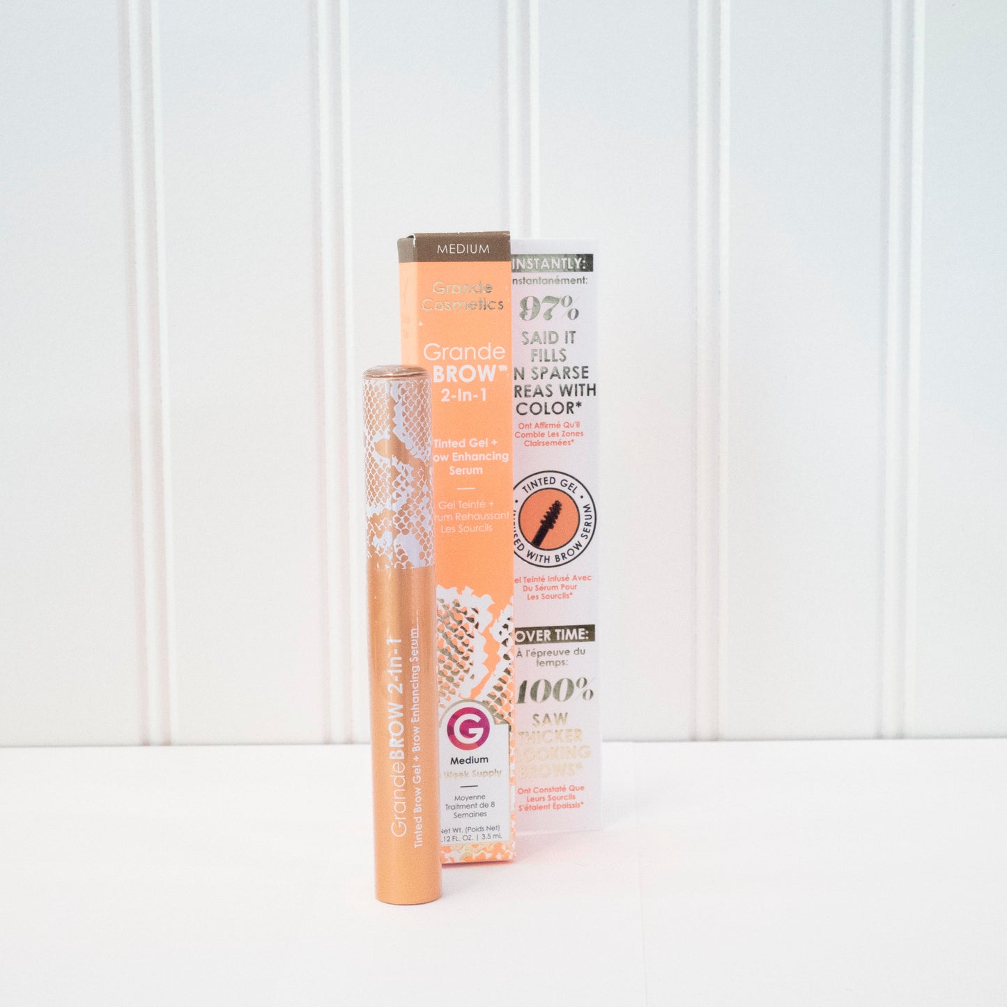 GrandeBROW 2-In-1 Tinted Brow Gel + Brow Enhancing Serum